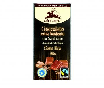 Alce Nero Organic Dark Chocolate 80% with Cocoa Nibs | Frescaitalia.com